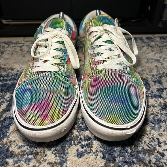 Vans Bloom Tie-Dye ComfyCush Old Skool Lace-Up Sneakers Size 12 - Picture 5 of 16